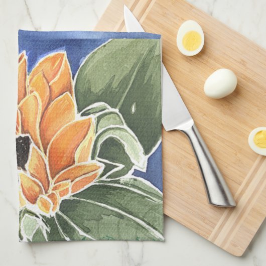Sunflower Kitchen Towel Theedoek (Quarter Fold)