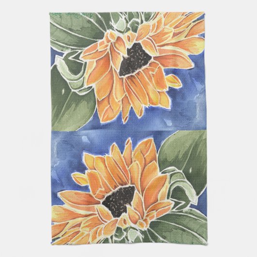 Sunflower Kitchen Towel Theedoek (Verticaal)