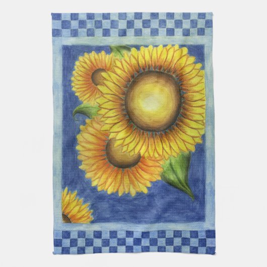Sunflower Kitchen Towel Theedoek (Verticaal)