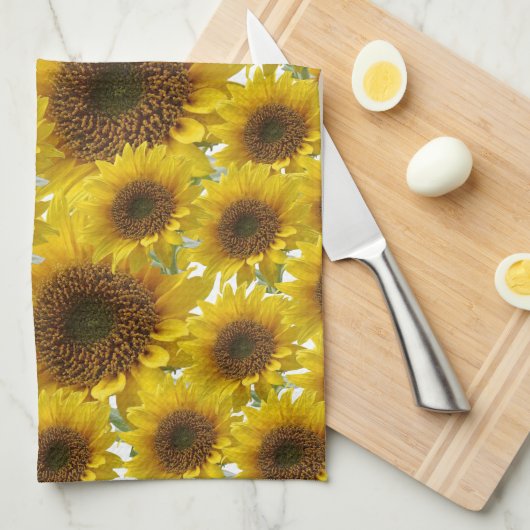 Sunflower Kitchen Towel Theedoek (Quarter Fold)