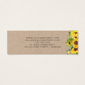 Sunflower Kraft Earbelt Jewelry Display Kaart (Achterkant)