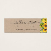 Sunflower Kraft Earbelt Jewelry Display Kaart (Voorkant)