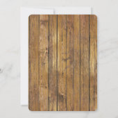 Sunflower Lace Wood Floral Weddenschap Kaart (Achterkant)