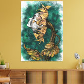 Sunflower Lady Surrealisme Canvas - schilderen (Insitu (Woonkamer))