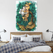 Sunflower Lady Surrealisme Canvas - schilderen (Insitu (Slaapkamer))