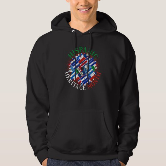 Sunflower Latino Pride Hispanic Heritage Month Hoodie (Voorkant)