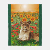 Sunflower Leo Fleece Deken (Voorkant)