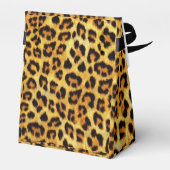 SUNFLOWER , LEOPARD FUR BOW SUMMER PARTIJ MONOGRAM BEDANKDOOSJES (Achterkant)