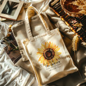 SUNFLOWER-leraar Dank u Canvas tas met cadeaus
