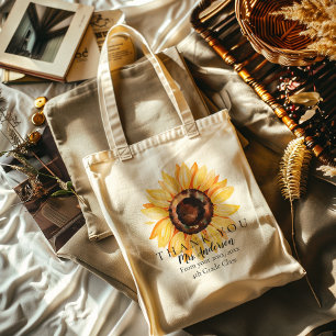 SUNFLOWER-leraar Dank u Canvas tas met cadeaus