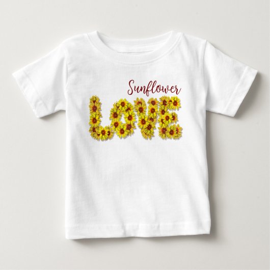 Sunflower Love Baby Top (Voorkant)