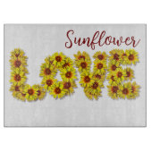Sunflower Love Cutting Board Snijplank (Voorkant)