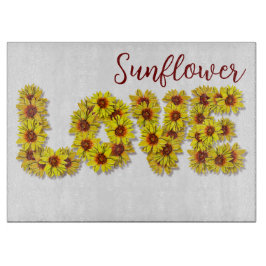 Sunflower Love Cutting Board Snijplank