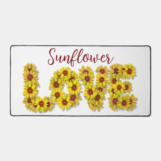 Sunflower Love Desk Mat (Voorkant)