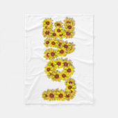 Sunflower Love Fleece Blanket Deken (Voorkant)