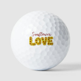 Sunflower Love Golf Ball Golfballen