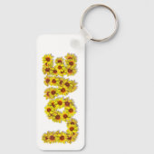 Sunflower Love Keychain (Achterkant)