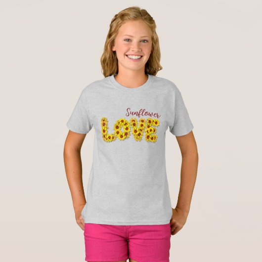 Sunflower Love Kids Top (Voorkant volledig)