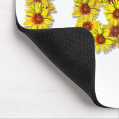 Sunflower Love Mouse Pad Muismat (Hoek)