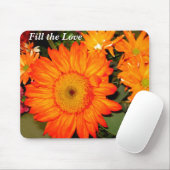 Sunflower Love_ Mousepad Muismat (Met muis)