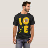 Sunflower Love Nurse Proud Reratoryherapist boy T-shirt (Voorkant volledig)