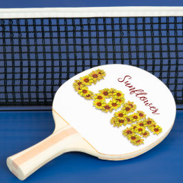 Sunflower Love Ping Pong Paddle Tafeltennisbatje