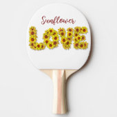 Sunflower Love Ping Pong Paddle Tafeltennisbatje (Voorkant)