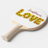 Sunflower Love Ping Pong Paddle Tafeltennisbatje (Voorkant Gekanteld)