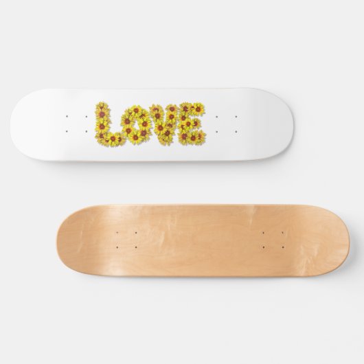 Sunflower Love Skateboard (Horizontaal)