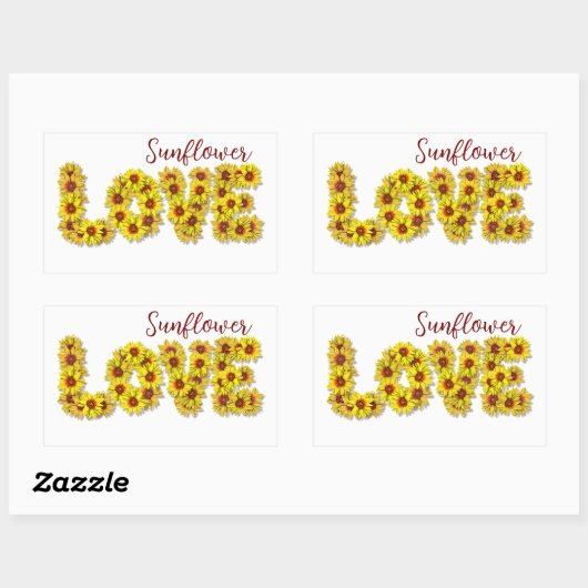Sunflower Love Sticker (Vel)