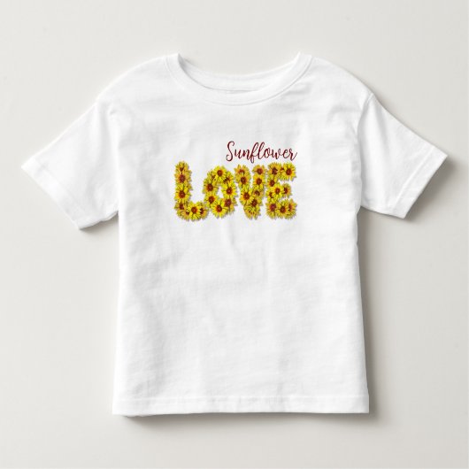 Sunflower Love Toddler Top (Voorkant)