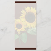 Sunflower Love Wedding Menu (Achterkant)