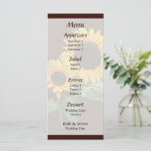 Sunflower Love Wedding Menu (Staand voorkant)