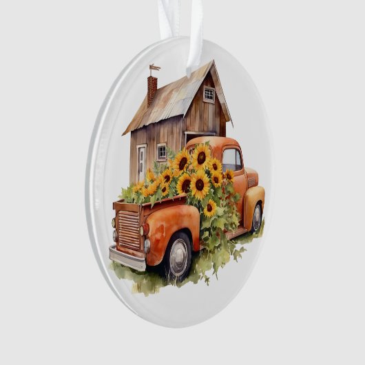 Sunflower Lovers Holiday Ornament (voorkant)