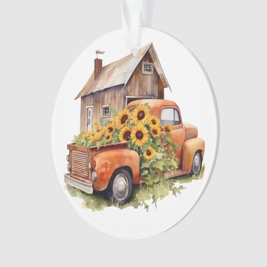 Sunflower Lovers Holiday Ornament (voorkant)