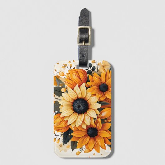 Sunflower luggage tag bagagelabel (Voorkant (verticaal))