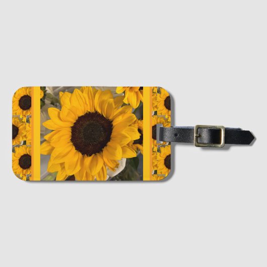Sunflower Luggage Tag Bagagelabel (Voorkant (horizontaal))