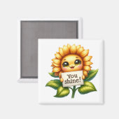 Sunflower Magnet   (Voorkant / Achterkant)