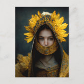 Sunflower Maiden Briefkaart (Voorkant)