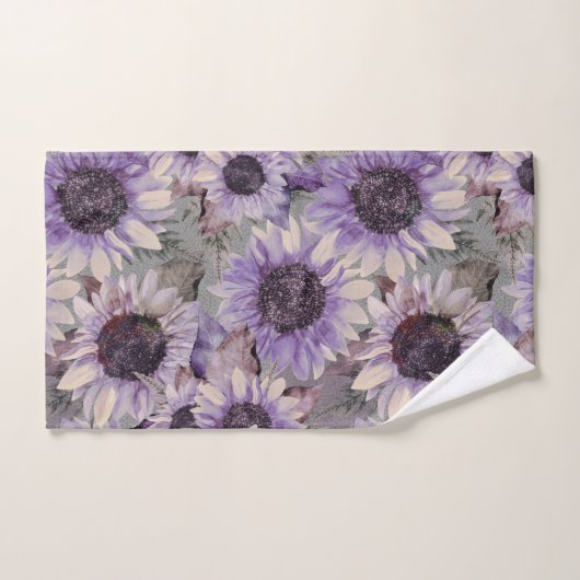 Sunflower Mauve Patterned Bad Handdoek (Handdoek)