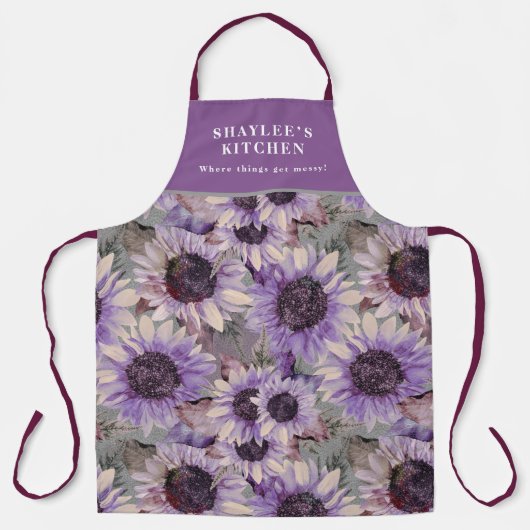 Sunflower Mauve Patterned Schort (Voorkant)