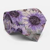 Sunflower Mauve Patterned Stropdas (Opgerold)