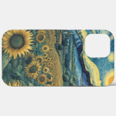 Sunflower Meadow in the Starry Night Case-Mate iPhone Case (Achterkant (horizontaal))