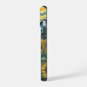 Sunflower Meadow in the Starry Night iPhone 15 Case (Linkerkant)