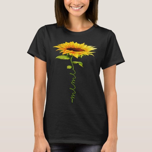 Sunflower Meme Moederdag Bloemen Funny Matching T-shirt (Voorkant)