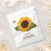 Sunflower Memorial Seed Packet Bedankzakje (Geknipt)