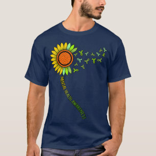 Sunflower Mental Health Awareness Supporter Graphi T-shirt