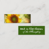 Sunflower Mini  kaart Mini Visitekaartje (Voorkant / Achterkant)