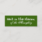 Sunflower Mini  kaart Visitekaartje (Achterkant)