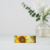 Sunflower Mini  kaart Visitekaartje (Staand voorkant)